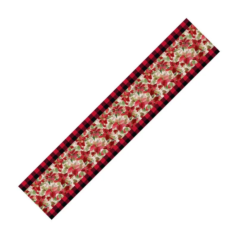 Christmas Tablecloth, Floral Pattern