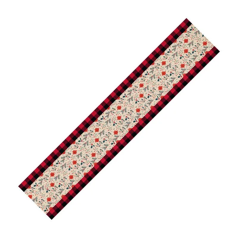 Christmas Tablecloth, Floral Pattern