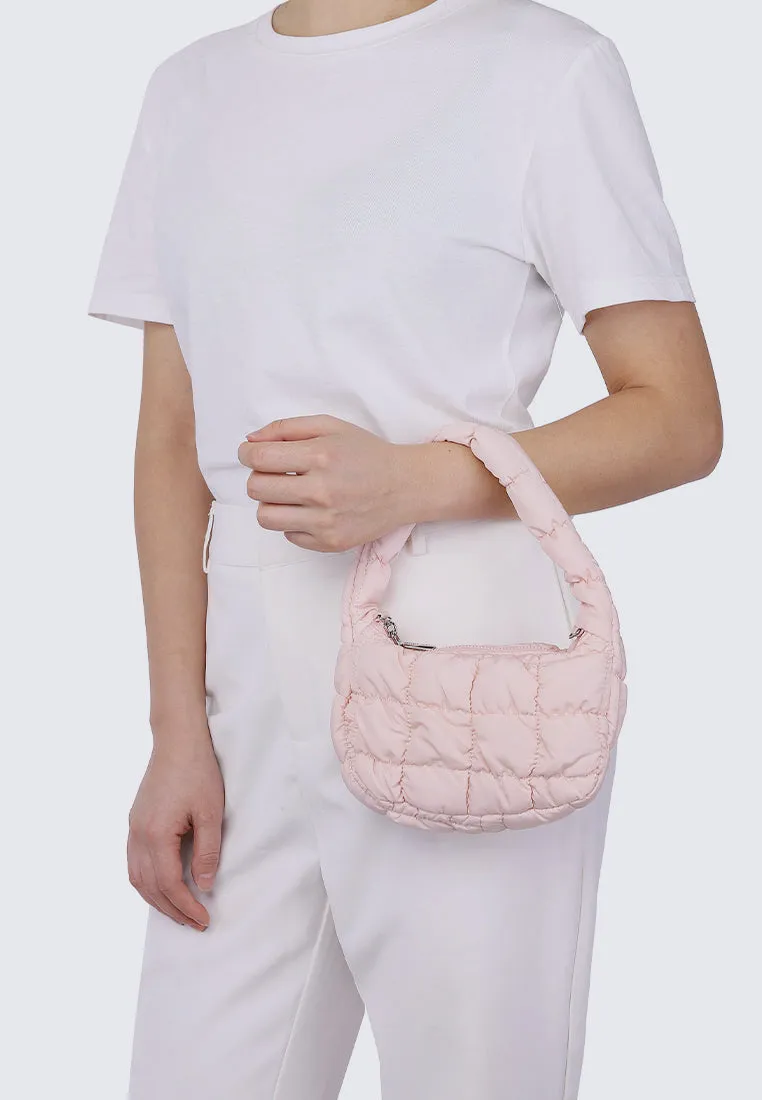 Cloe Mini Quilted Crossbody (Pink)