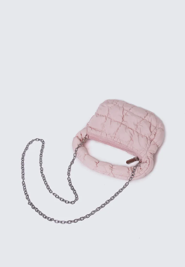 Cloe Mini Quilted Crossbody (Pink)