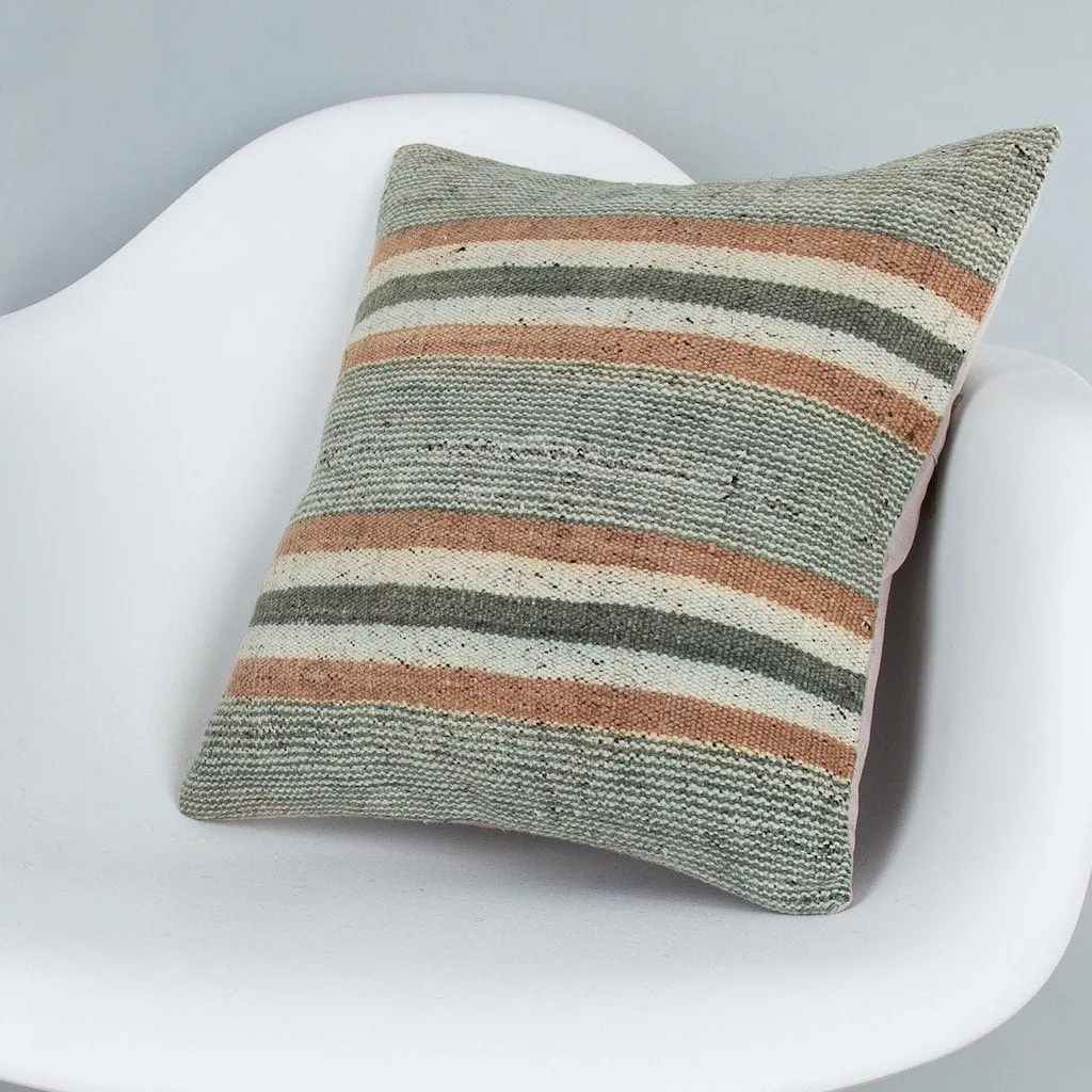 Contemporary Multiple Color Kilim Pillow Cover 16x16 7483