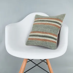 Contemporary Multiple Color Kilim Pillow Cover 16x16 7483