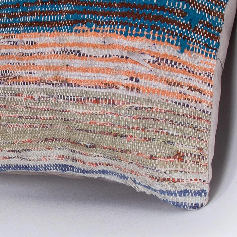 Contemporary Multiple Color Kilim Pillow Cover 16x16 7614
