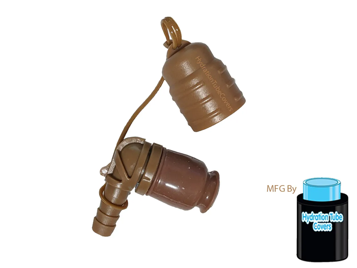 Coyote Brown Bite Valve with Lanyard cap