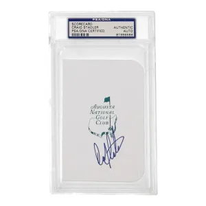 Craig Stadler Signed Augusta National Golf Club Score Card (PSA Encapsulated)