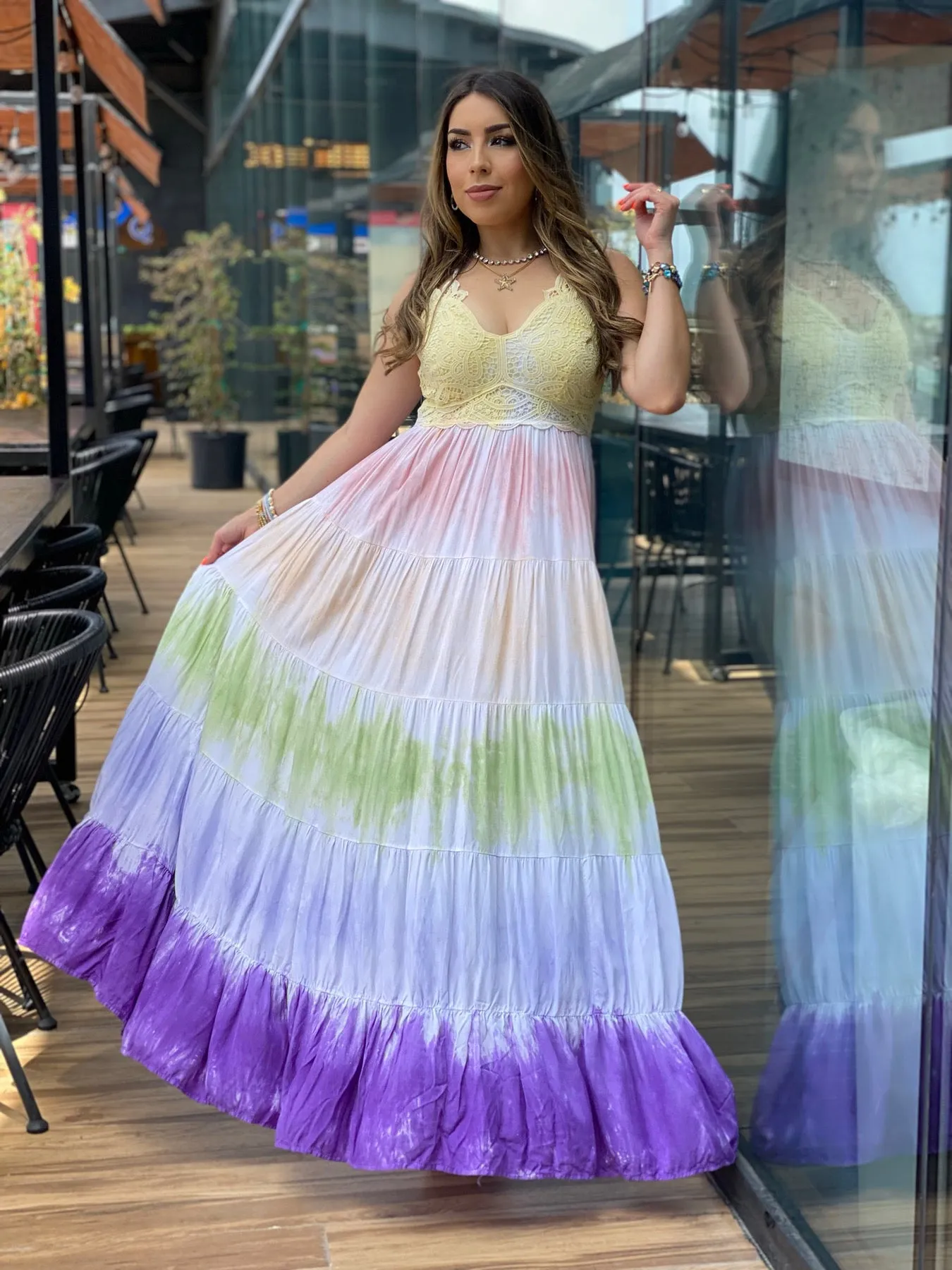 Crochet Lace Maxi Dress