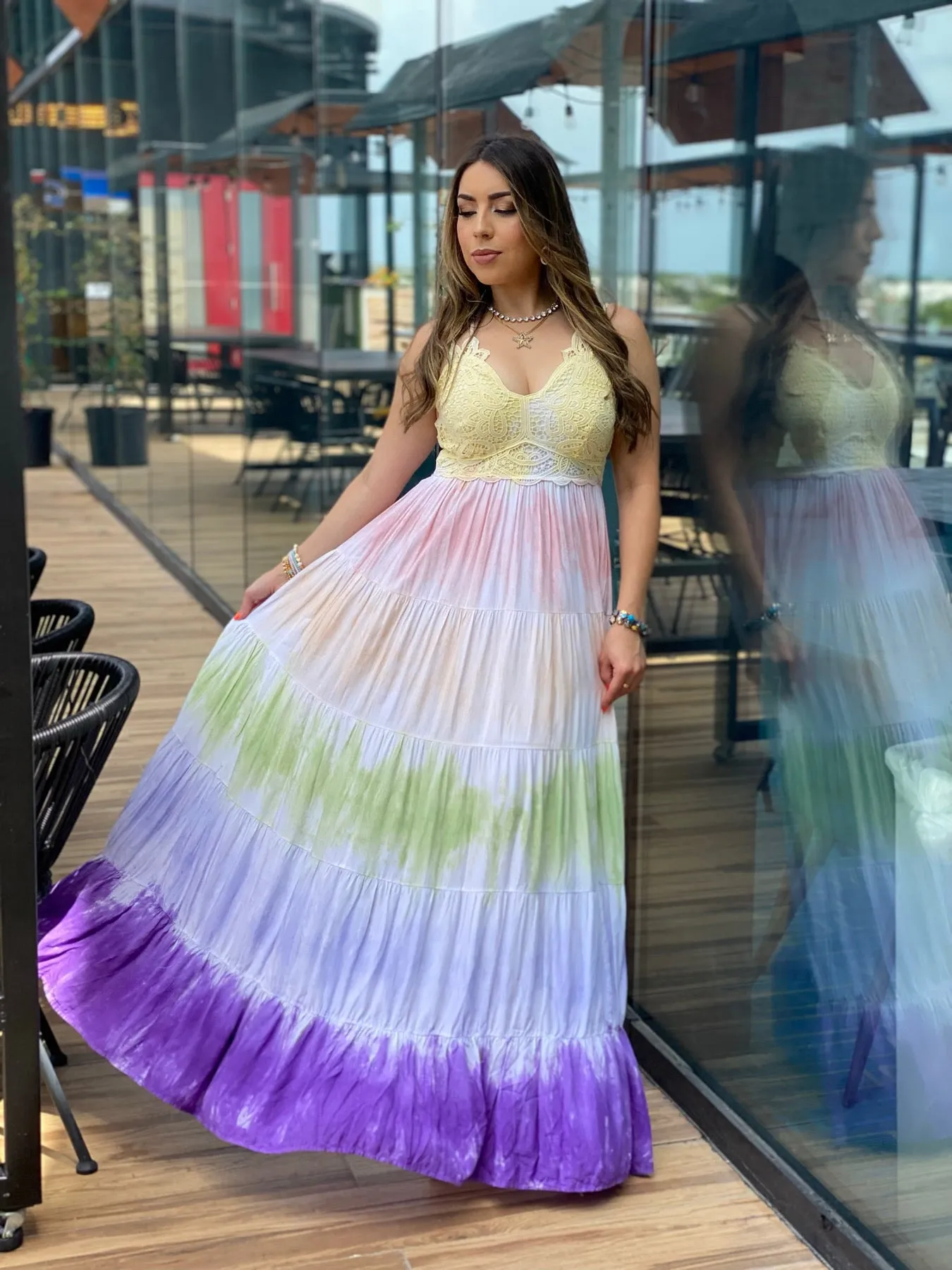 Crochet Lace Maxi Dress