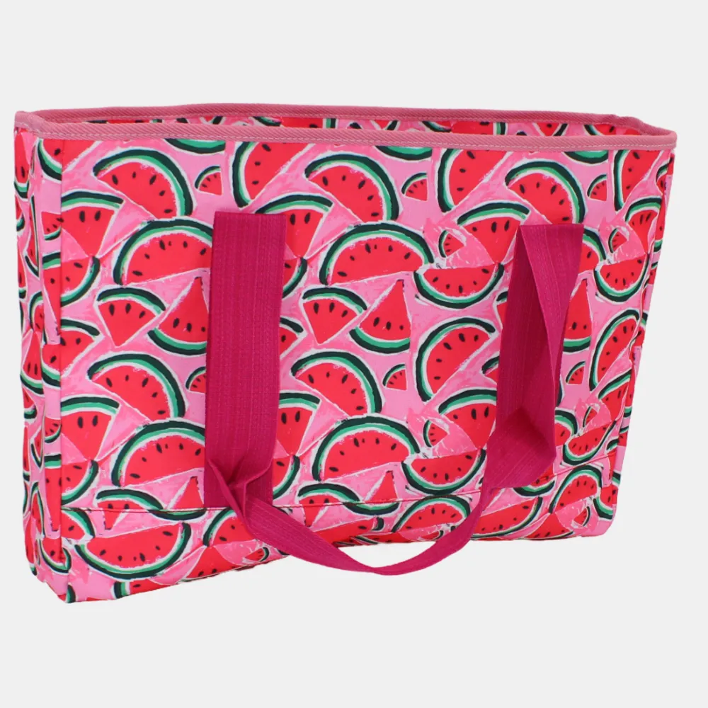 Cubs Madly in love with Pink Watermelons Beach Bag