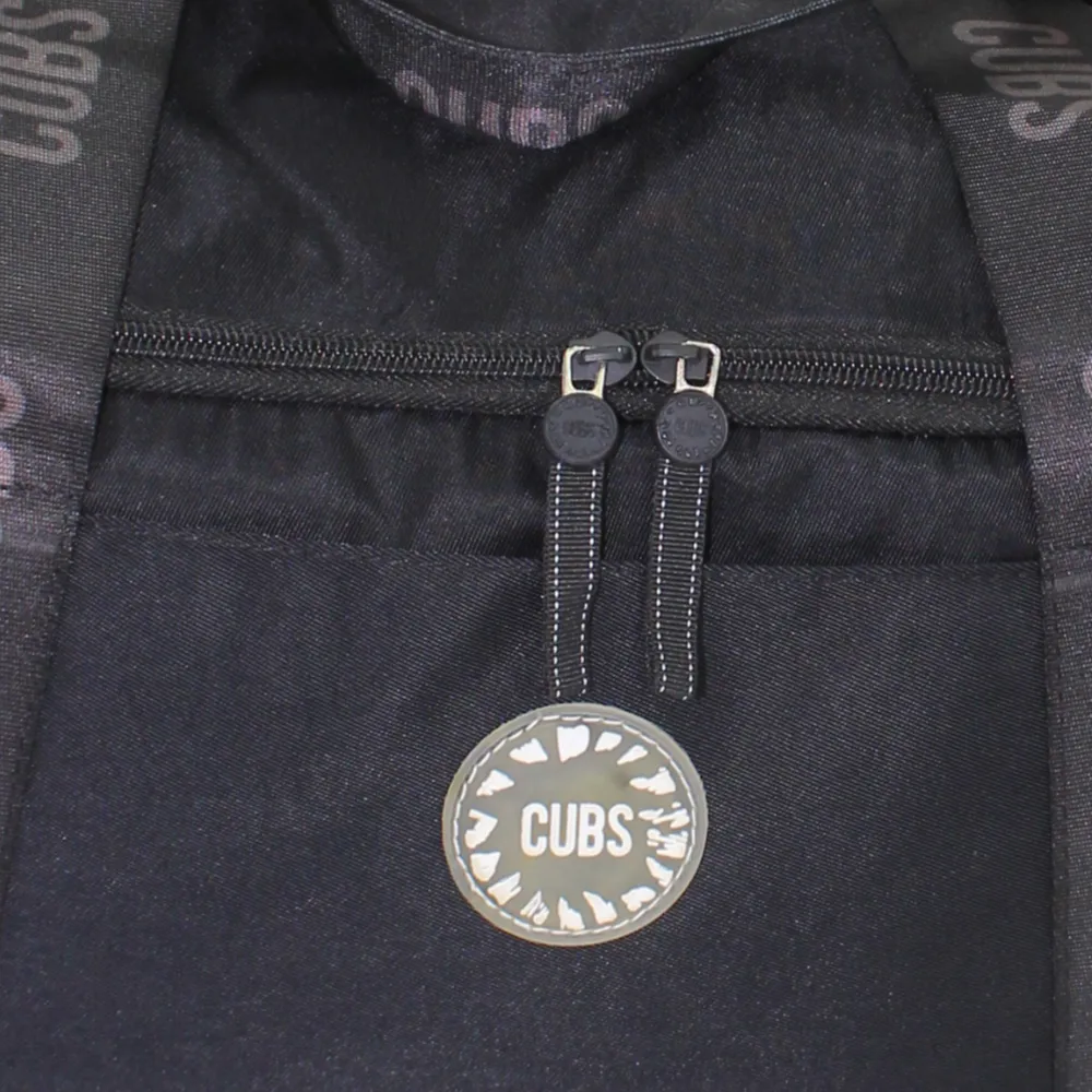 Cubs Midnight Black Premium Duffel Bag