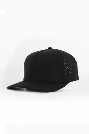 Custom Performance Peak Cap - Plain (Black)