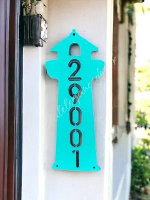 Customized Lighthouse Address or Name Sign