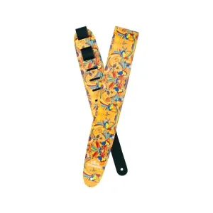 D'Addario Beatles Yellow Submarine 55th Anniversary Guitar Strap, Primrose Prairie