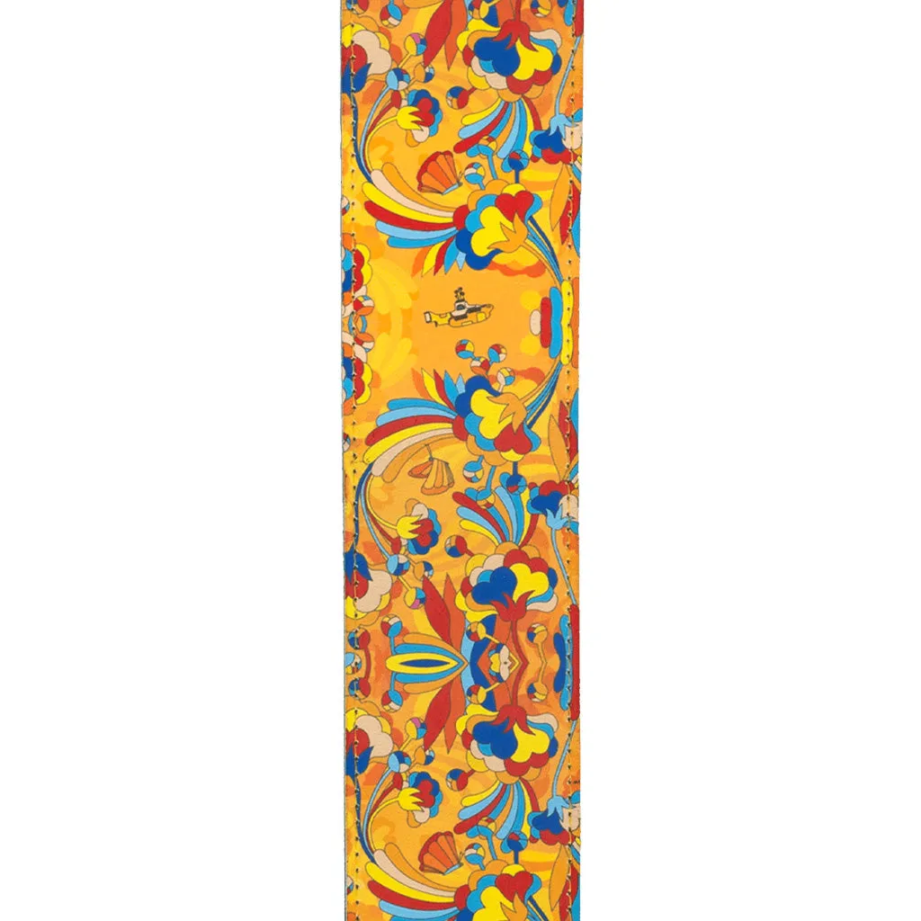 D'Addario Beatles Yellow Submarine 55th Anniversary Guitar Strap, Primrose Prairie