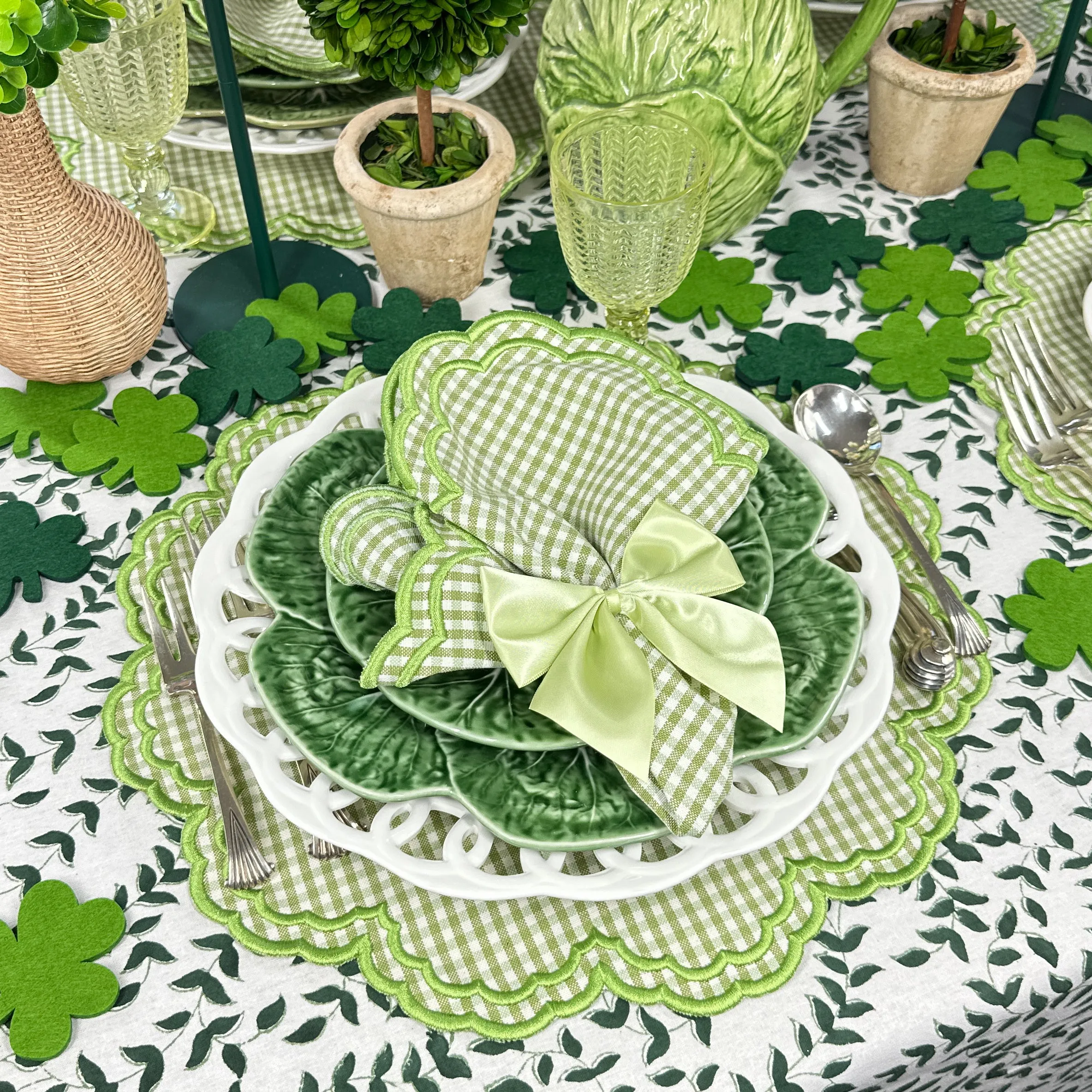 Dark Green Leaves - Tablecloth