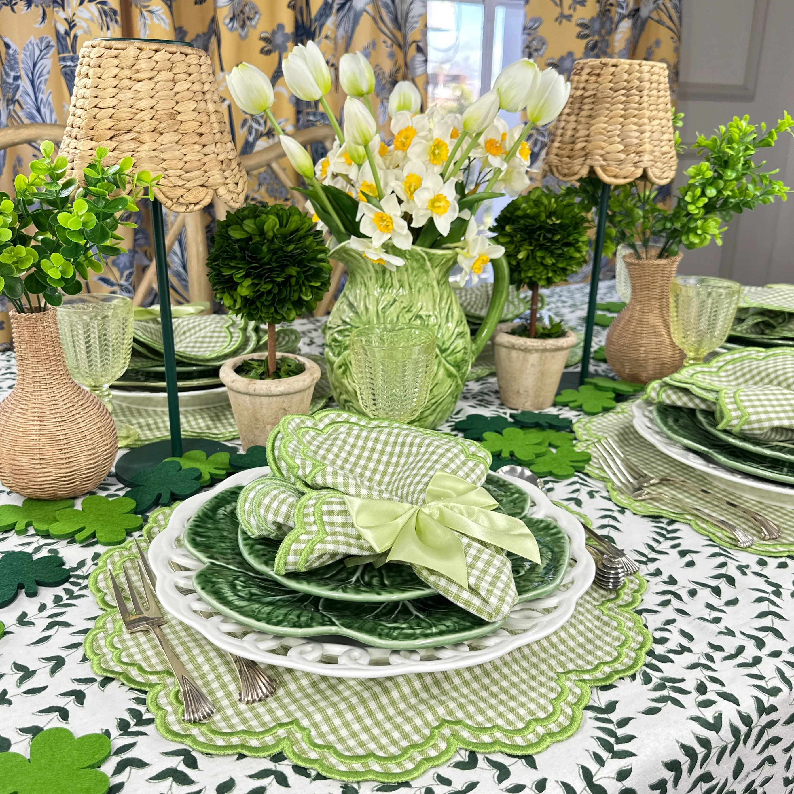 Dark Green Leaves - Tablecloth