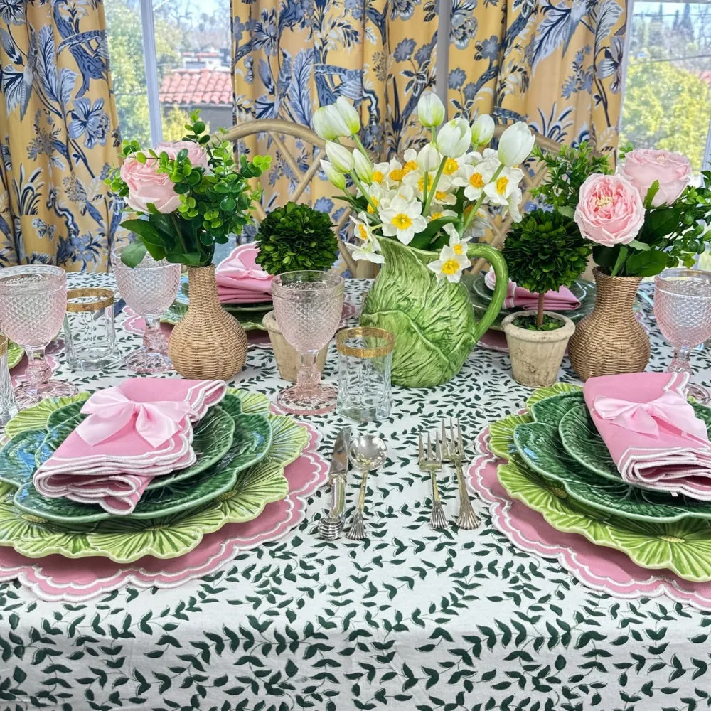 Dark Green Leaves - Tablecloth