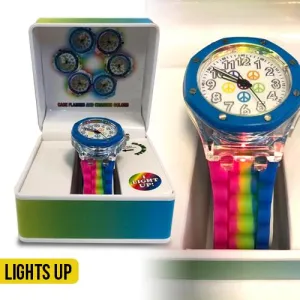 DAZZLE ME LIGHT UP WATCH! SILICONE STRAP WITH LIGHT UP FACE! Has New Battery