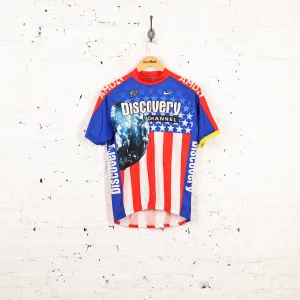 Discovery Channel Nike UCI AMD Cycling Top Jersey - Blue - L