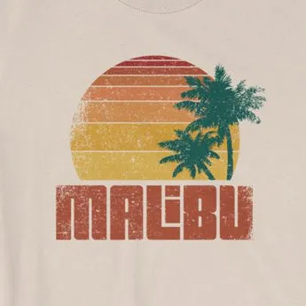 Distressed Vintage-Look Malibu Beach Vacation Short-Sleeve Unisex T-Shirt