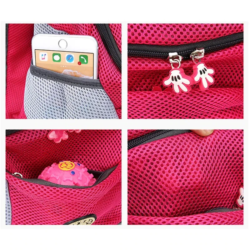 Double Shoulder Dog Backpack Dog Carrier Backpack Portable Dog Rucksack Dog Front Carrier