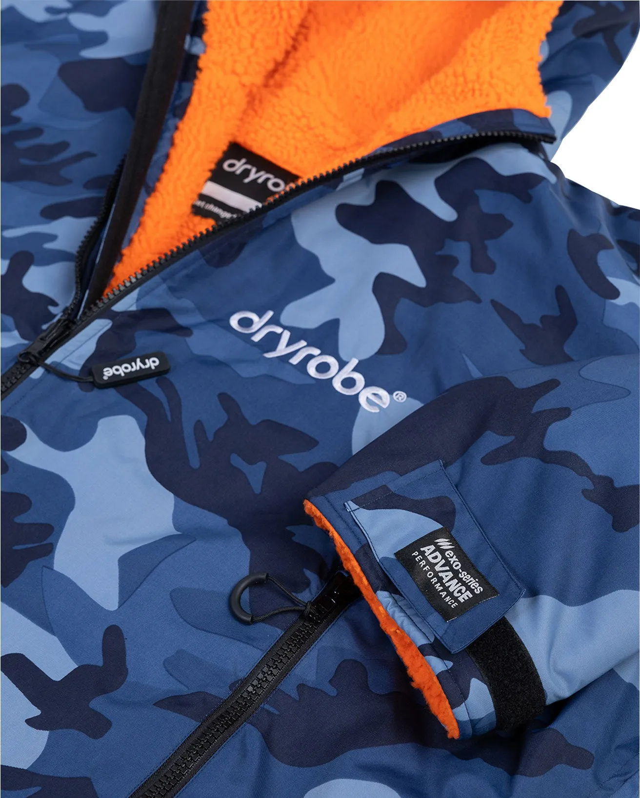 Dryrobe Advance Long Sleeve Changing Robe - Blue Camo