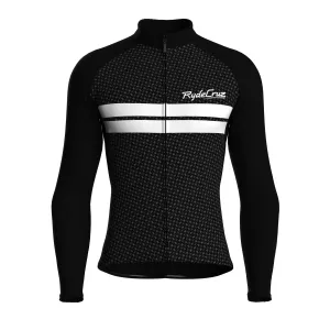 Dual Stripe Dynamics | Black Male Long Sleeves Jersey