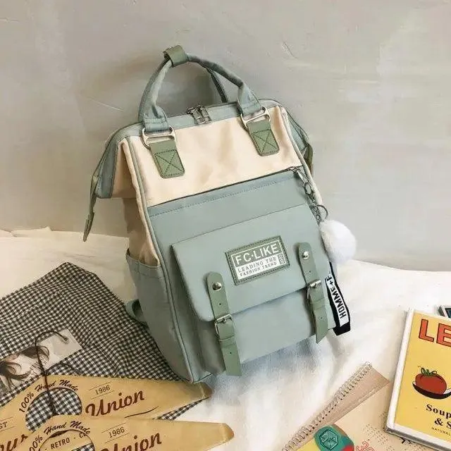 Durable Backpacks for School Teenagers Girls Designer Patchwork Bagpack With Cute Ring Bag For Travel, Laptop, Backpack Women Notebook