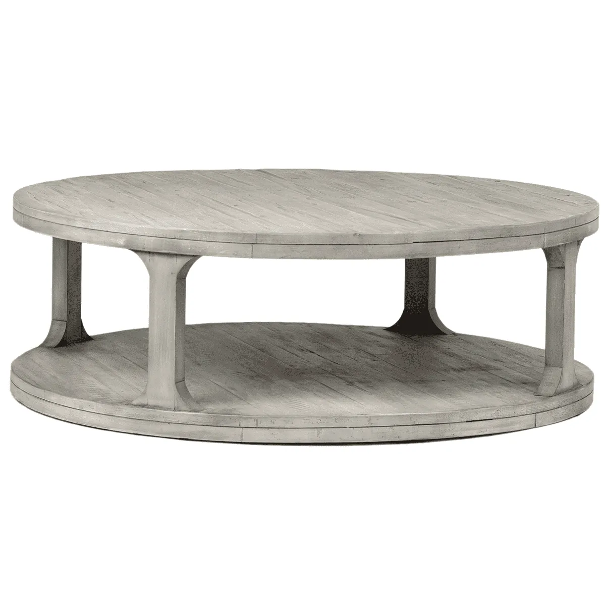 Duxbury Graywash Round Coffee Table