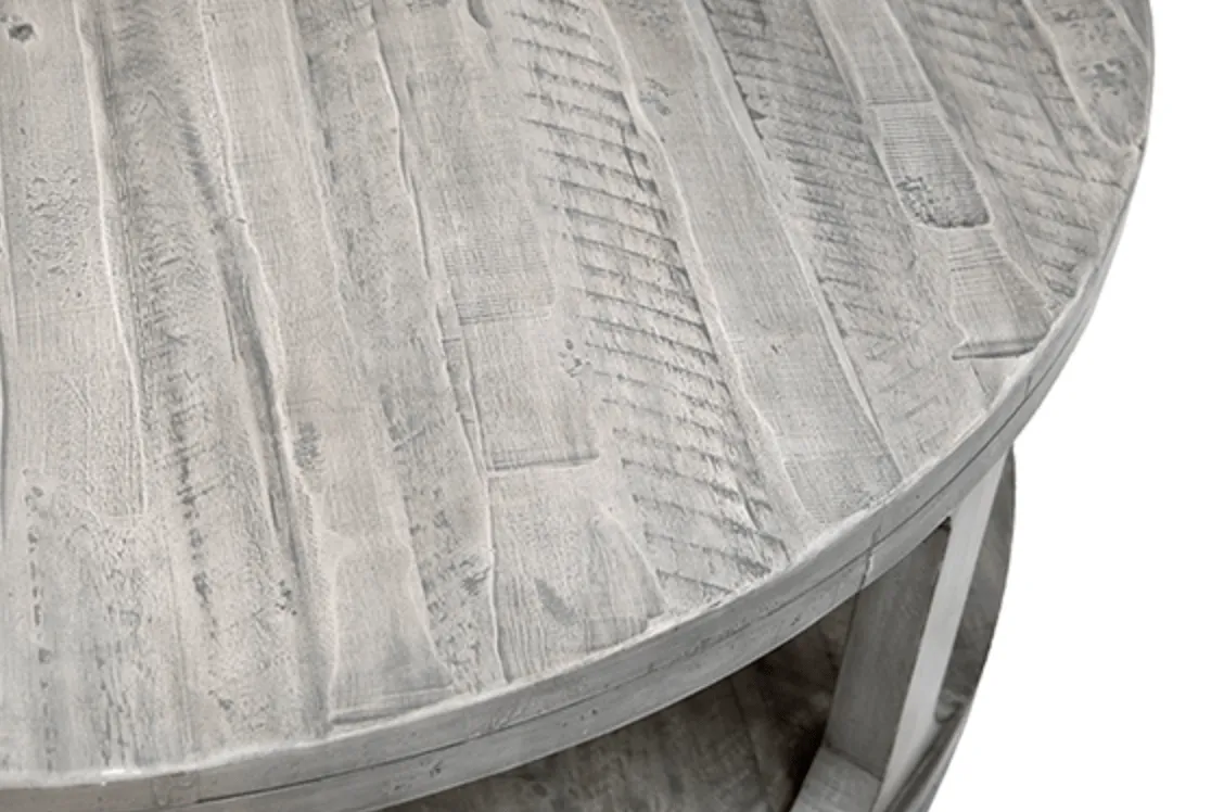 Duxbury Graywash Round Coffee Table