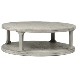 Duxbury Graywash Round Coffee Table
