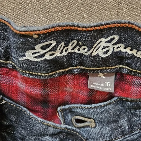Eddie Bauer Boyfriend Flannel Gorpcore Lumberjack Hiking Camping Western Sz 16