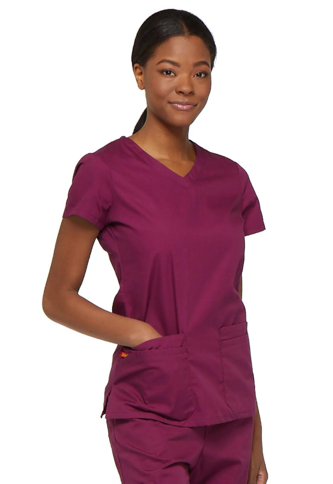 EDS Signature 85906 V-Neck Top Wine