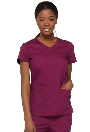 EDS Signature 85906 V-Neck Top Wine