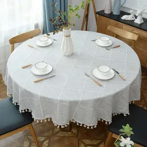 Elegant Round Tablecloth for Home Dining