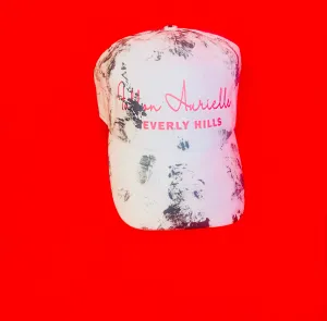 Fallon Aurielle Signature Beverly Hills Rep Yo Set Dad Hat (White, Red & Black)