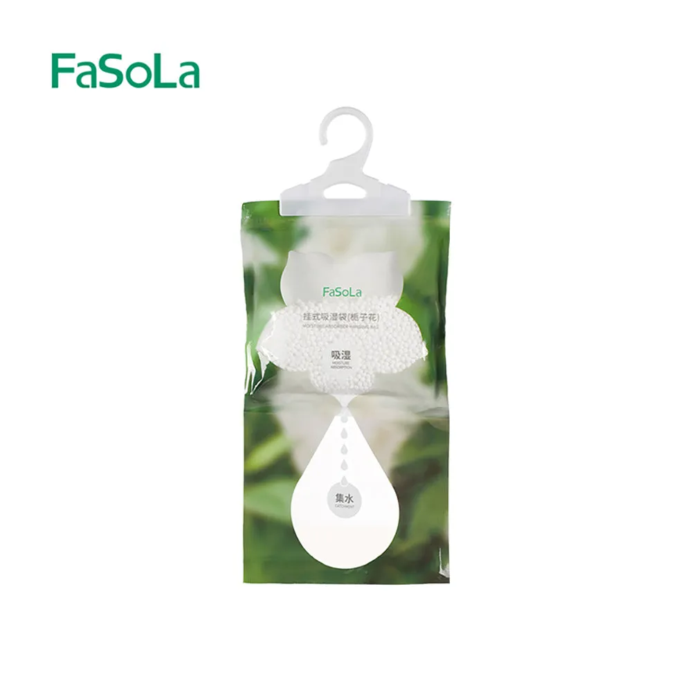 FaSoLa Hanging Moisture Absorber Bags - Gardenia Scent, Pack of 5