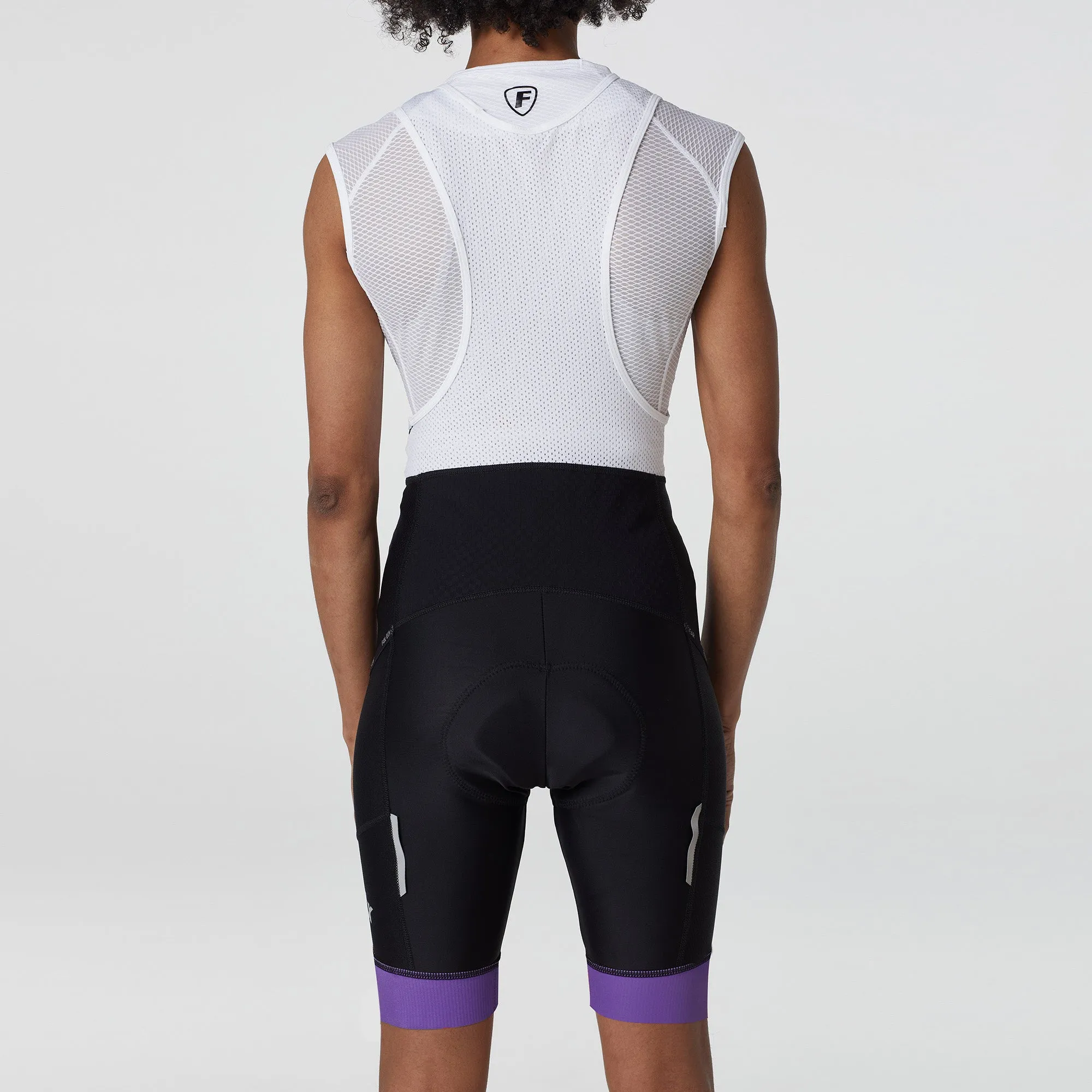 Fdx Essential Purple Women's & Girl's Summer Cycling Cargo Bib Shorts