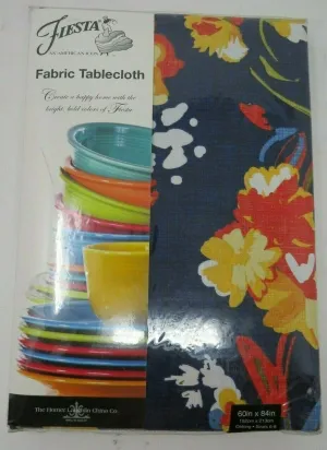 Fiesta Arabella Cobalt 60x84" Oblong Tablecloth AP15