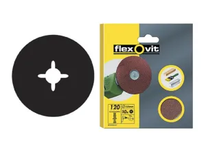Flexovit Drill Mountable Discs 125Mm Medium 80G (Pack Of 10)