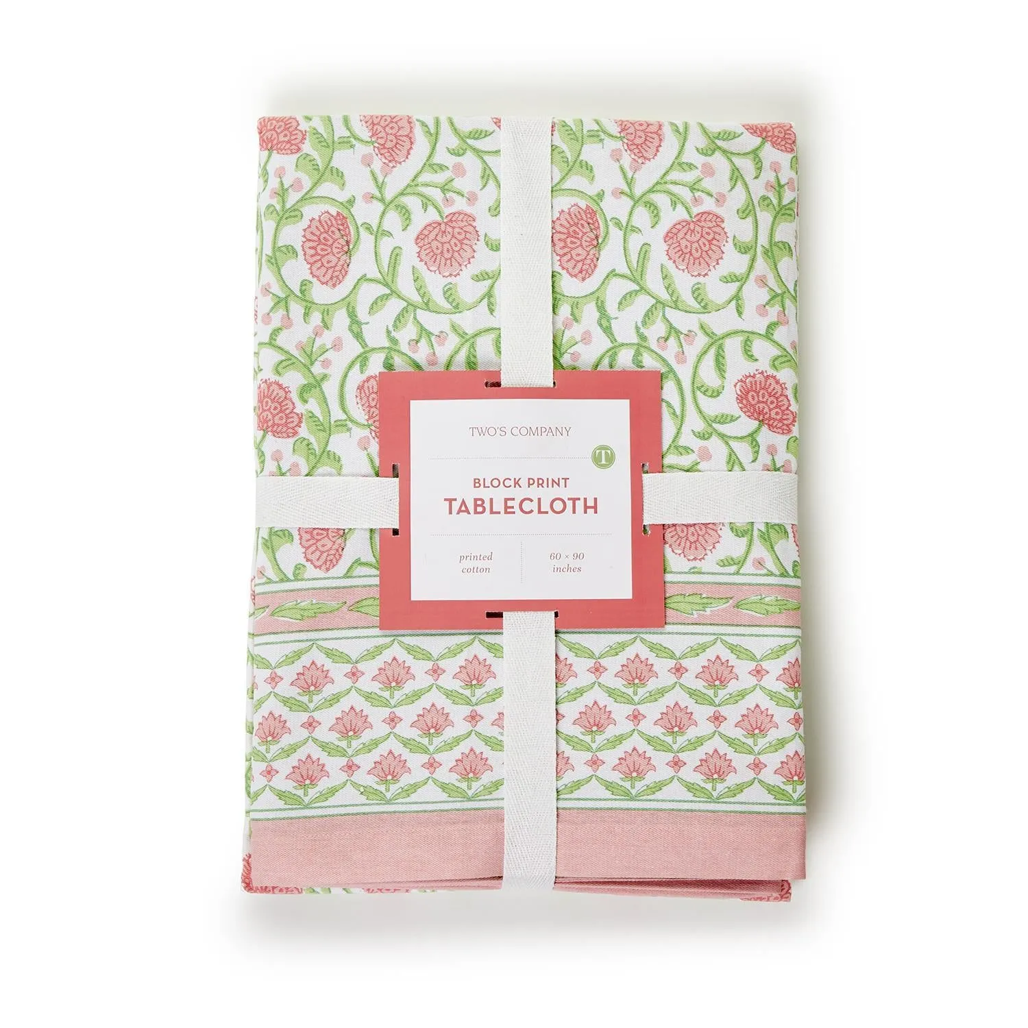 Floral Block Print Table Cloth