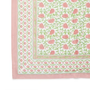 Floral Block Print Table Cloth