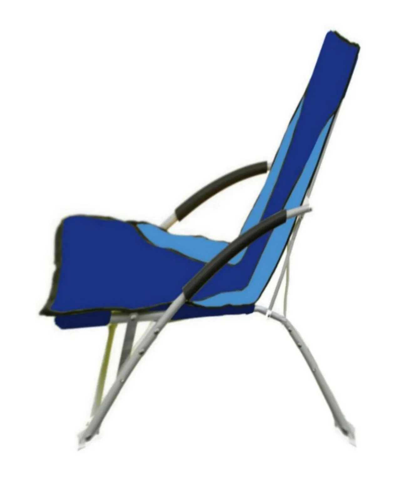 Folding Beach Camping Fishing Chair Garden Chair Low Seat Blue