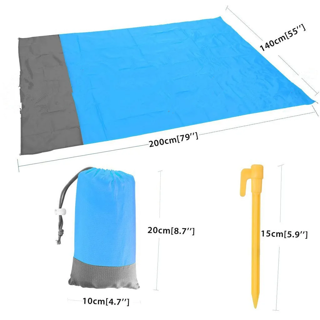 Folding portable beach mat household exposed camp mat waterproof beach blanket mat picnic floor mat tent floor mat