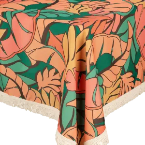 Fringed Tablecloth Amazon Jungle