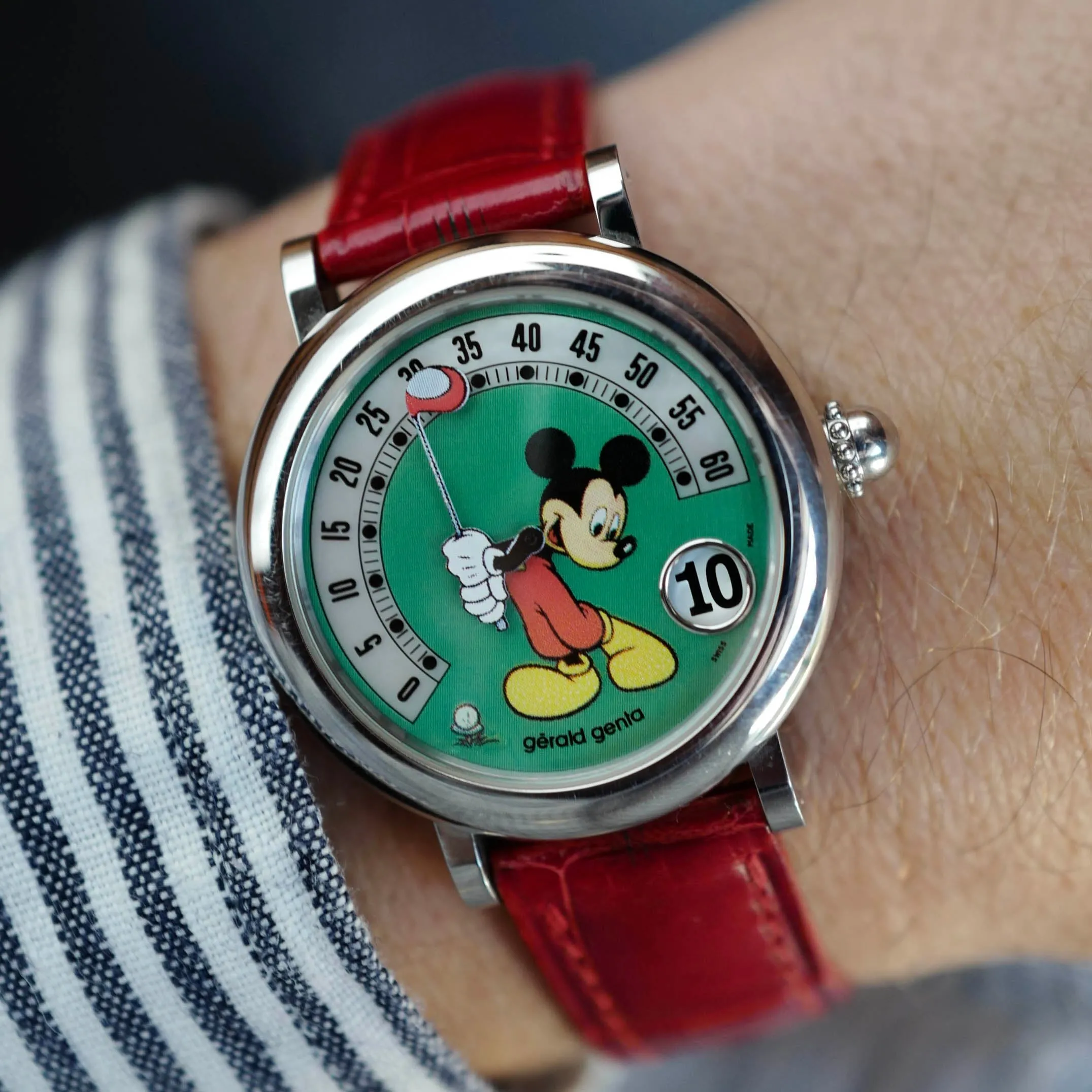 Gerald Genta Mickey Mouse Golf Retro Fantasy Watch Ref. G3612 (NEW ARRIVAL)