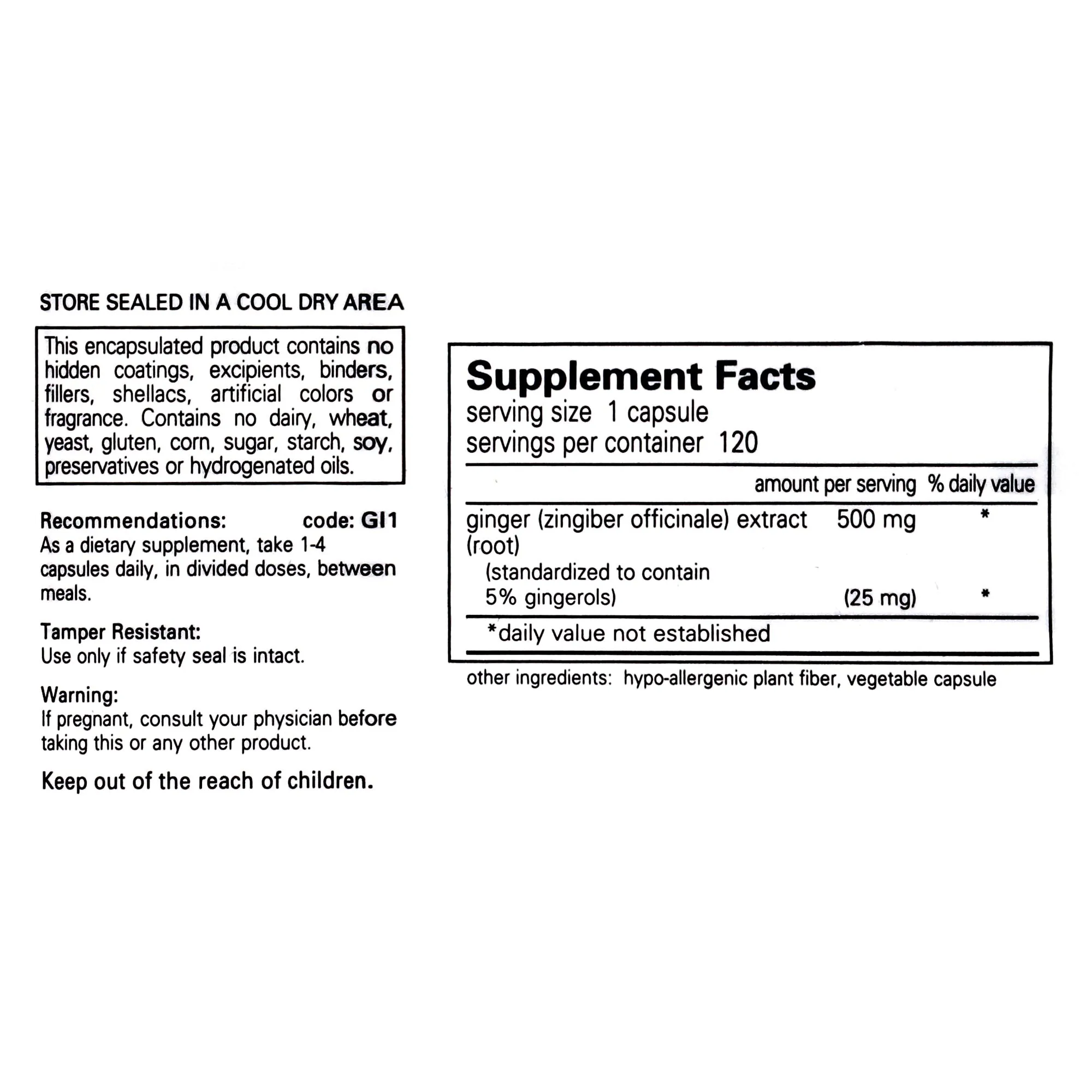 Ginger Extract (zingiber officinale)