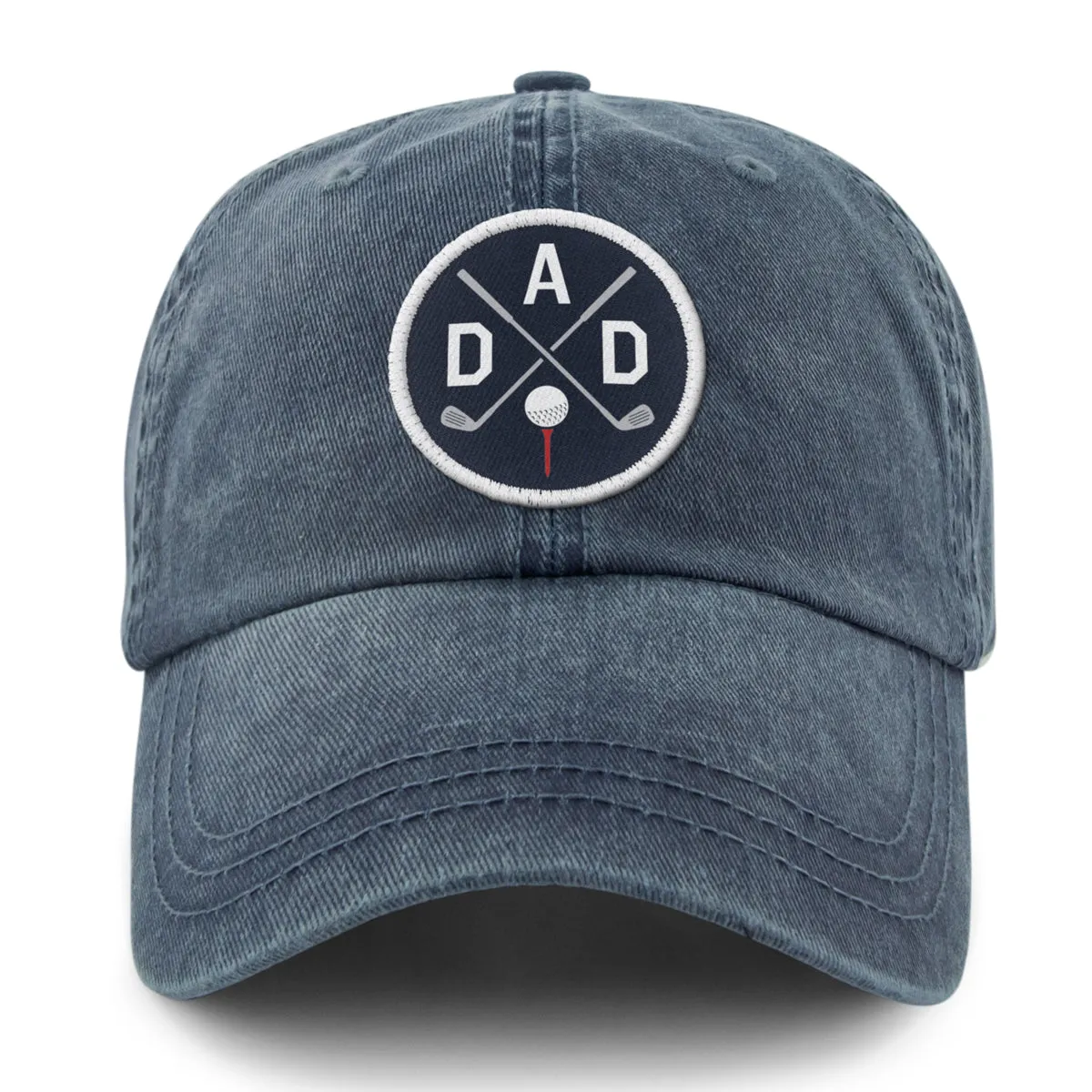 Golf DAD Patch Washed Dad Hat