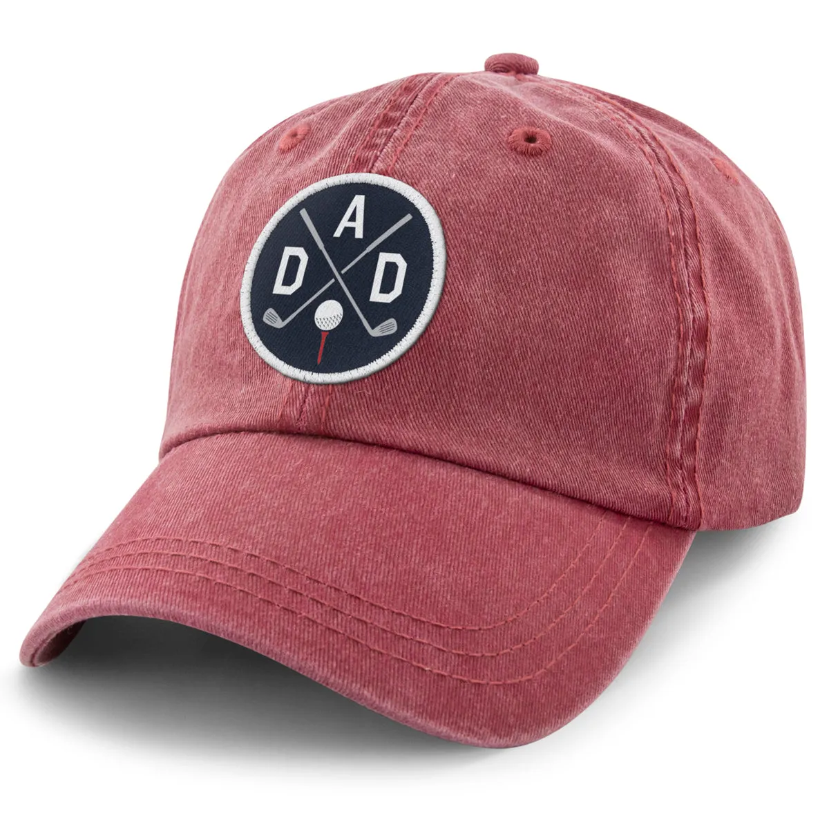 Golf DAD Patch Washed Dad Hat