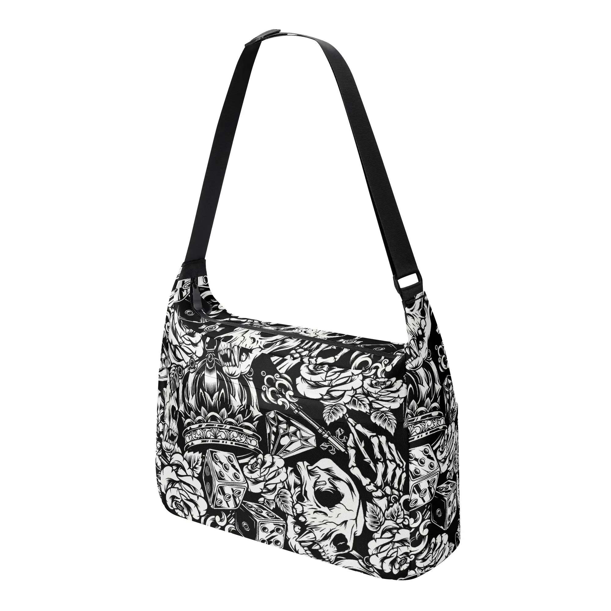 Gothic Skull Pattern Shoulder Bag