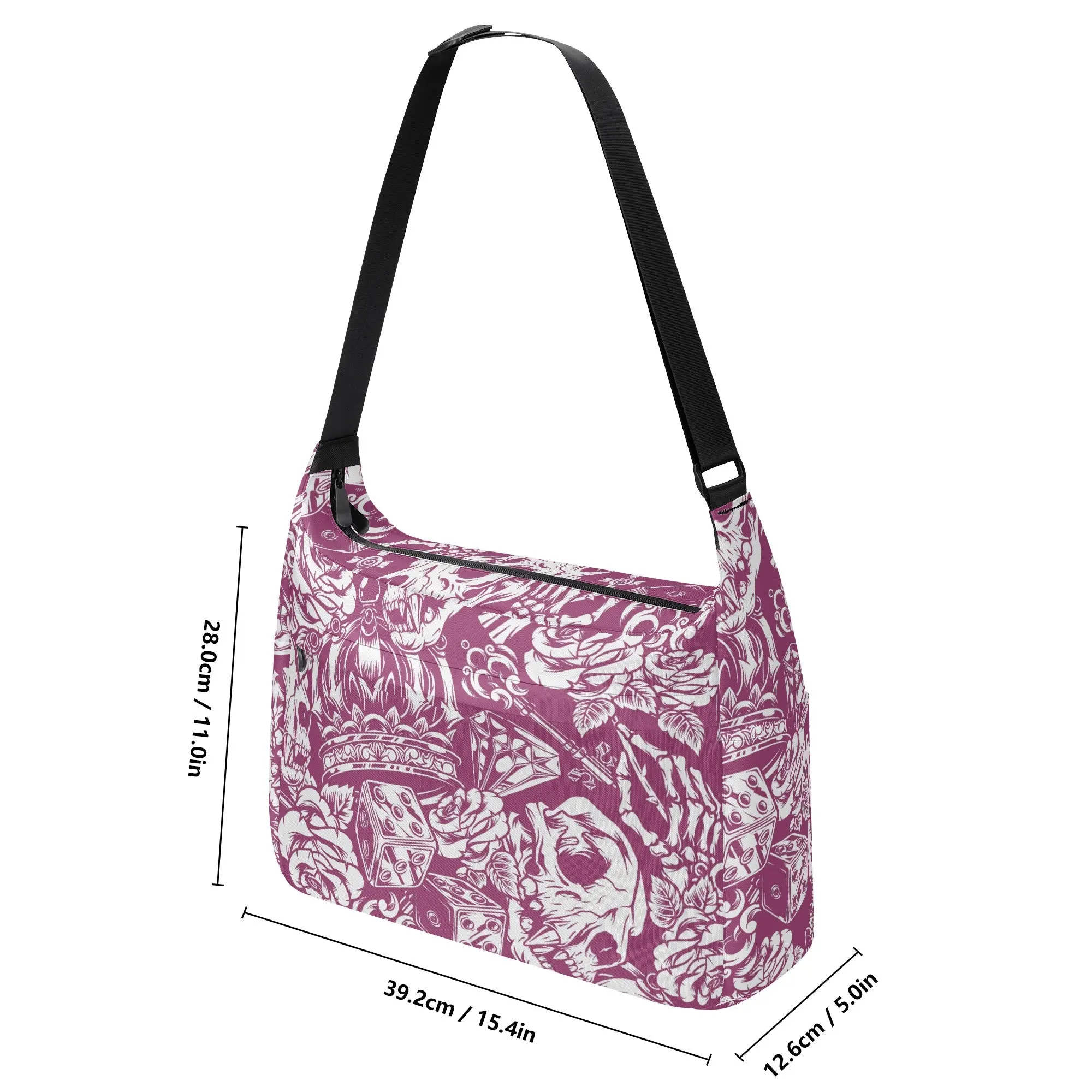 Gothic Skull Pattern Shoulder Bag